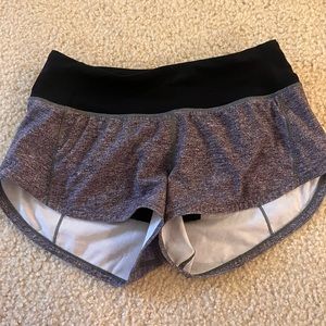 Lululemon speed up 2.5 shorts heather grey